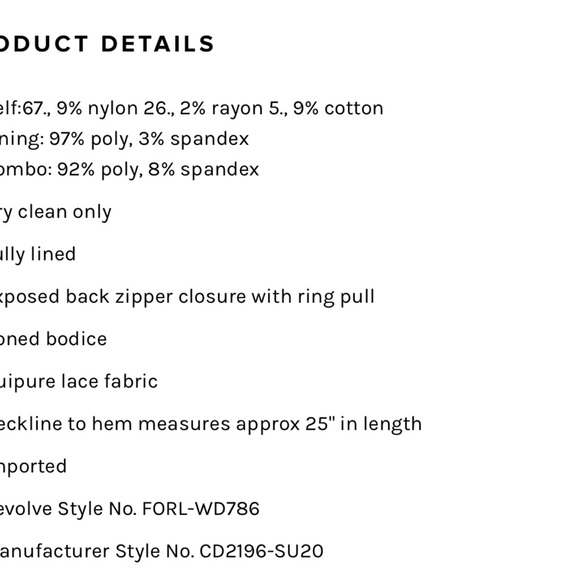 New FOR LOVE & LEMONS Jelena Strapless Lace Dress Ivory Nude Bow Front Mini NWT - Picture 13 of 14